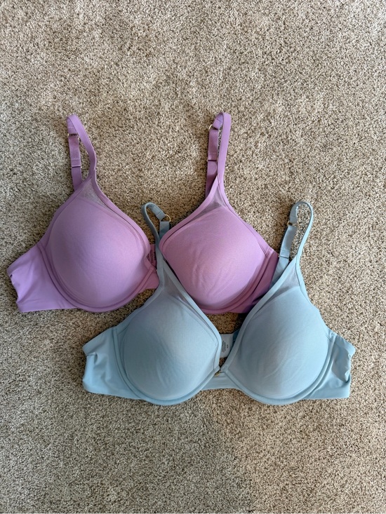 ThirdLove Other - THIRDLOVE Bras 24/7 Classic Contour Plunge Bra Purple Pink Removable Pads 42B